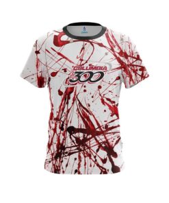 Columbia 300 Red Paint Splash CoolWick Bowling Jersey
