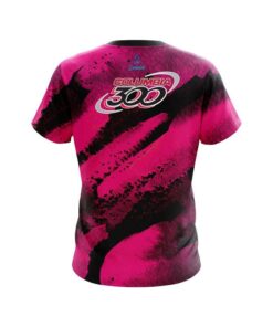 Alternative view of Columbia 300 Solid Pink Grunge CoolWick Bowling Jersey