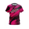 Columbia 300 Solid Pink Grunge CoolWick Bowling Jersey