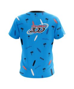 Alternative view of Columbia 300 Paradise Palms CoolWick Bowling Jersey
