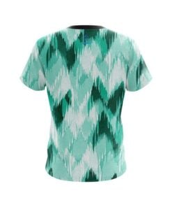 Alternative view of Plain Chevron Green CoolWick Bowling Jersey