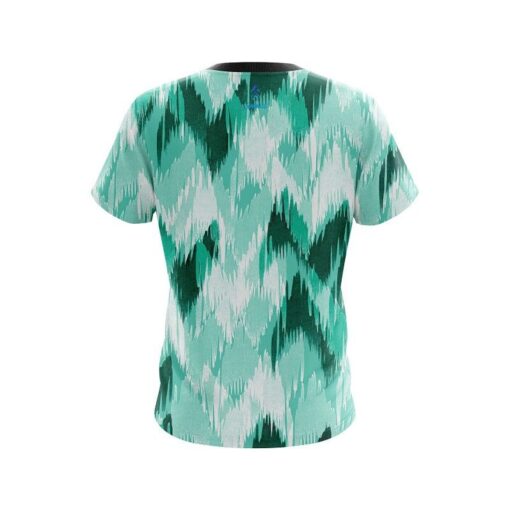 Plain Chevron Green CoolWick Bowling Jersey - Image 2