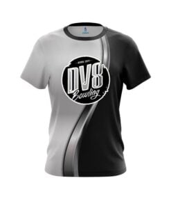 DV8 Black And Silver Helix CoolWick Bowling Jersey