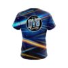 DV8 Blue Futuristic Rays CoolWick Bowling Jersey - Image 2