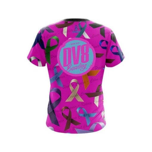 DV8 Cancer Sucks CoolWick Bowling Jersey - Image 2
