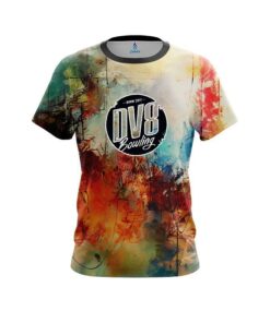 DV8 Colorful Painted Canvas Grunge CoolWick Bowling Jersey