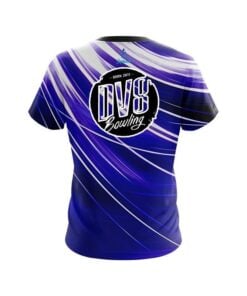 Alternative view of DV8 Deep Blue Stripes CoolWick Bowling Jersey