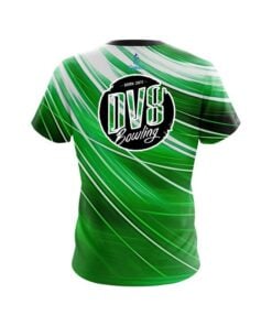 Alternative view of DV8 Deep Green Stripes CoolWick Bowling Jersey