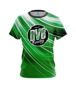 DV8 Deep Green Stripes CoolWick Bowling Jersey