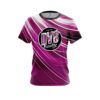 DV8 Deep Pink Stripes CoolWick Bowling Jersey