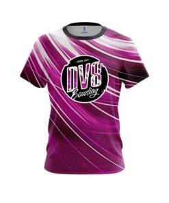 DV8 Deep Pink Stripes CoolWick Bowling Jersey