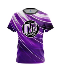 DV8 Deep Purple Stripes CoolWick Bowling Jersey