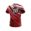 DV8 Deep Red Stripes CoolWick Bowling Jersey - Image 2