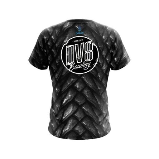 DV8 Black Dragon Scales CoolWick Bowling Jersey - Image 2