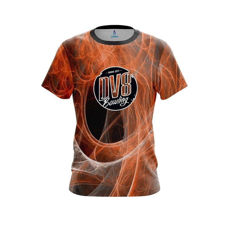 DV8 Energy Swirls Orange CoolWick Bowling Jersey