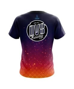Alternative view of DV8 Orange And Pink Fire Sparks CoolWick Bowling Jersey
