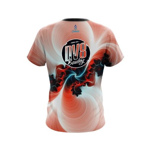 DV8 Peach Motion Vortex CoolWick Bowling Jersey - Image 2