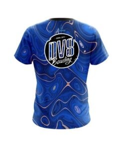 Alternative view of DV8 Psychedelic Blue Flow CoolWick Bowling Jersey