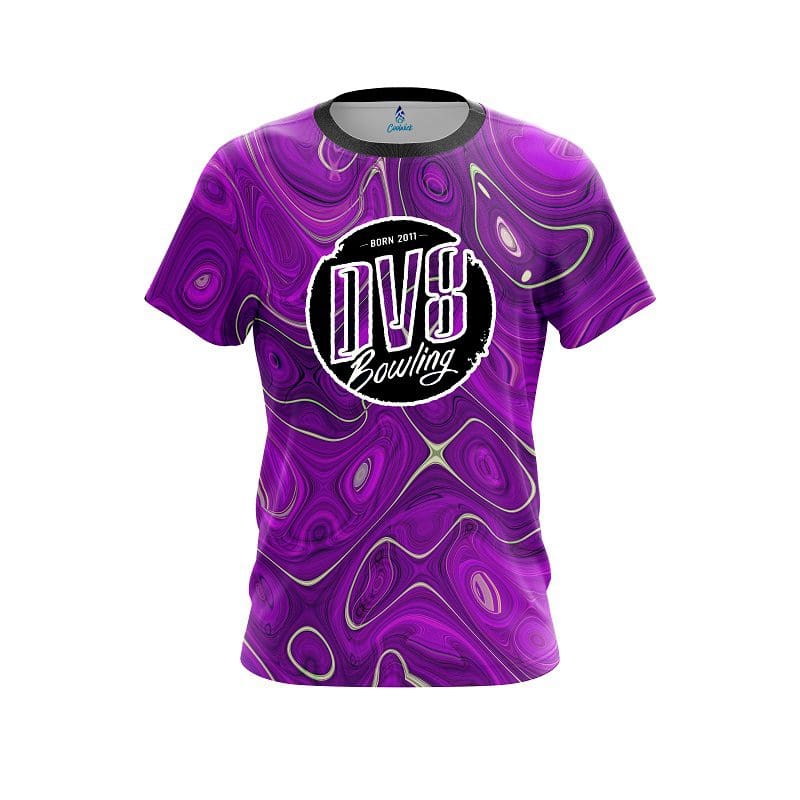 DV8 Psychedelic Purple Flow CoolWick Bowling Jersey