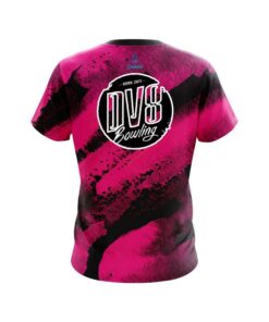 Alternative view of DV8 Solid Pink Grunge CoolWick Bowling Jersey