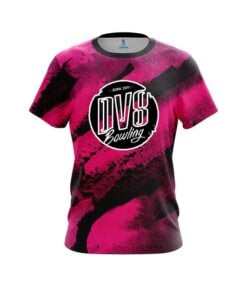 DV8 Solid Pink Grunge CoolWick Bowling Jersey