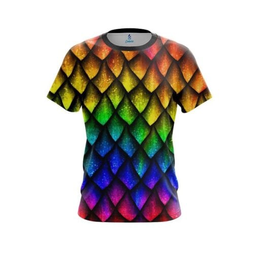 Plain Colorful Dragon Scales CoolWick Bowling Jersey