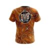 DV8 Psychedelic Orange Flow CoolWick Bowling Jersey - Image 2