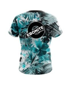 Alternative view of Ebonite Aqua Tropical Leafs Effect CoolWick Bowling Jersey