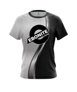 Ebonite Black And Silver Helix CoolWick Bowling Jersey
