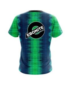 Alternative view of Ebonite Blue And Green Tie Dye CoolWick Bowling Jersey
