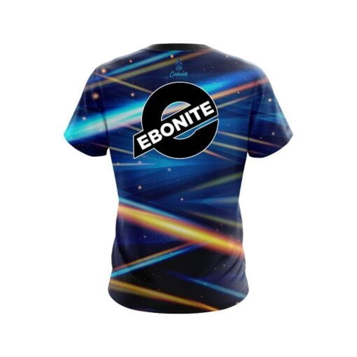Ebonite Blue Futuristic Rays CoolWick Bowling Jersey - Image 2