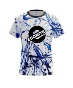 Ebonite Blue Paint Splash CoolWick Bowling Jersey