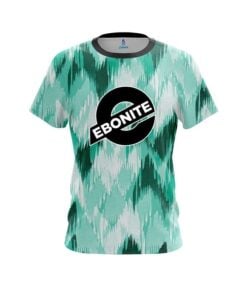 Ebonite Chevron Green CoolWick Bowling Jersey