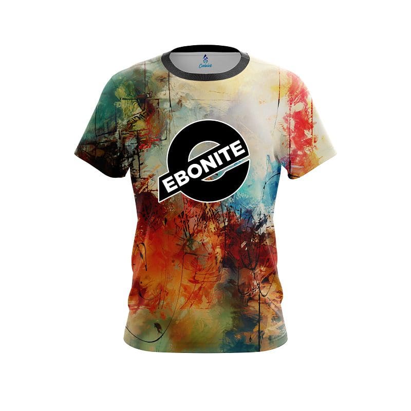 Ebonite Colorful Painted Canvas Grunge CoolWick Bowling Jersey