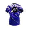 Ebonite Deep Blue Stripes CoolWick Bowling Jersey - Image 2