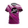 Ebonite Deep Pink Stripes CoolWick Bowling Jersey