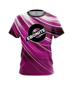Ebonite Deep Pink Stripes CoolWick Bowling Jersey