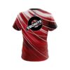 Ebonite Deep Red Stripes CoolWick Bowling Jersey - Image 2