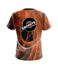 Alternative view of Ebonite Energy Swirls Orange CoolWick Bowling Jersey