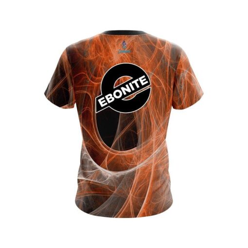 Ebonite Energy Swirls Orange CoolWick Bowling Jersey - Image 2