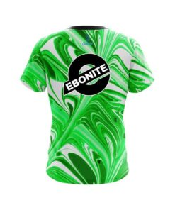 Alternative view of Ebonite Green And White Liquid Swirls CoolWick Bowling Jersey
