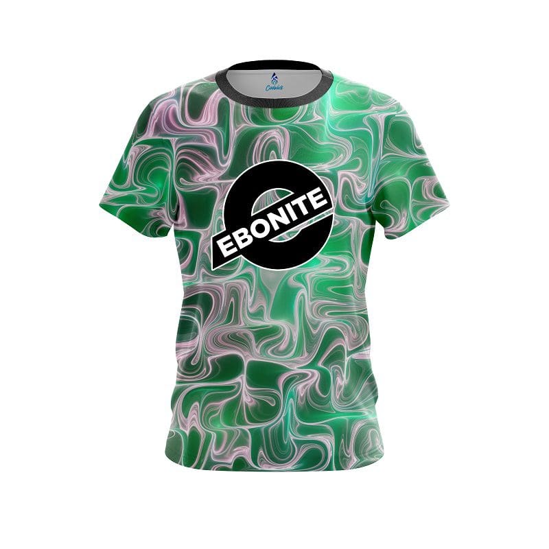 Ebonite Green Exotic Motion CoolWick Bowling Jersey