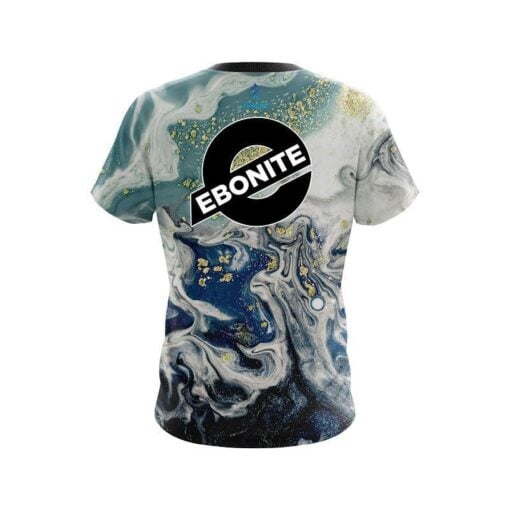Ebonite Marbleized Ripple Pattern CoolWick Bowling Jersey - Image 2