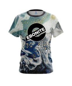 Ebonite Marbleized Ripple Pattern CoolWick Bowling Jersey