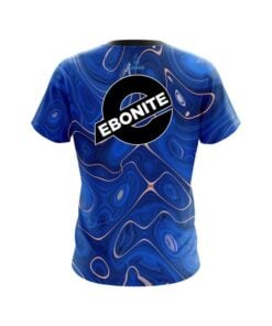 Alternative view of Ebonite Psychedelic Blue Flow CoolWick Bowling Jersey