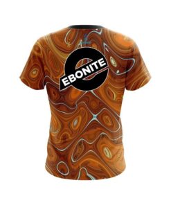 Alternative view of Ebonite Psychedelic Orange Flow CoolWick Bowling Jersey
