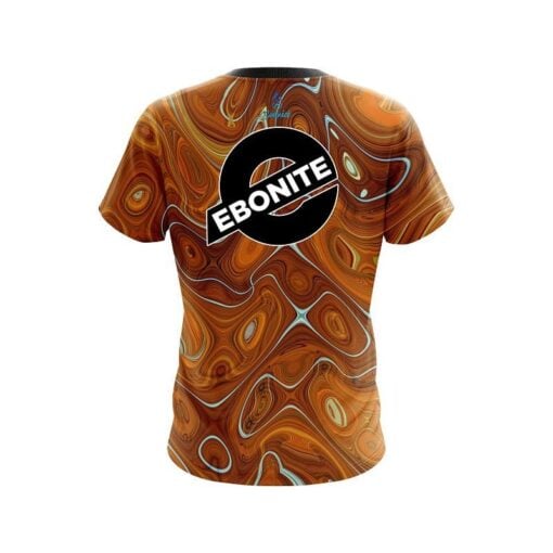 Ebonite Psychedelic Orange Flow CoolWick Bowling Jersey - Image 2