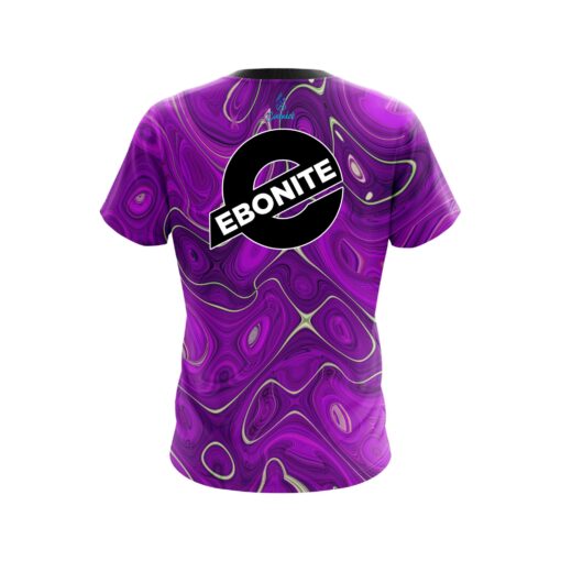 Ebonite Psychedelic Purple Flow CoolWick Bowling Jersey - Image 2