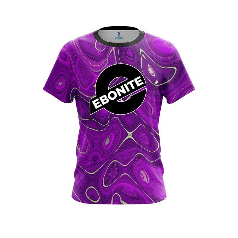 Ebonite Psychedelic Purple Flow CoolWick Bowling Jersey