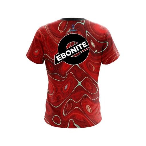 Ebonite Psychedelic Red Flow CoolWick Bowling Jersey - Image 2